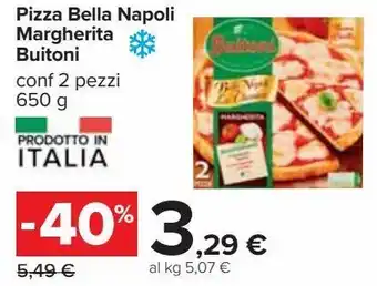 Carrefour Iper Pizza bella napoli margherita buitoni offerta