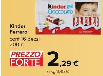 Carrefour Iper Kinder ferrero offerta