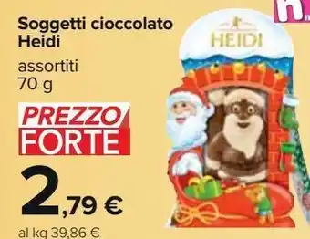 Soggetti cioccolato heidi