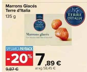Carrefour Iper Marrons glacés terre d'italia offerta