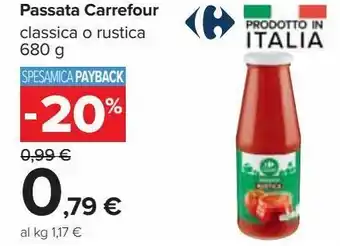 Carrefour Iper Passata carrefour offerta