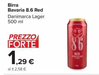 Carrefour Iper Birra bavaria 8.6 red offerta