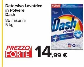 Carrefour Iper Detersivo lavatrice in polvere dash offerta