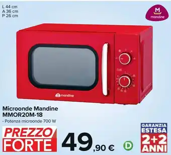 Carrefour Iper Microonde mandine mmor2om-18 offerta