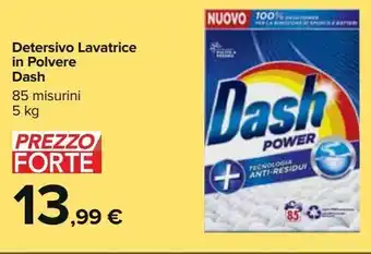 Carrefour Iper Detersivo lavatrice in polvere dash offerta