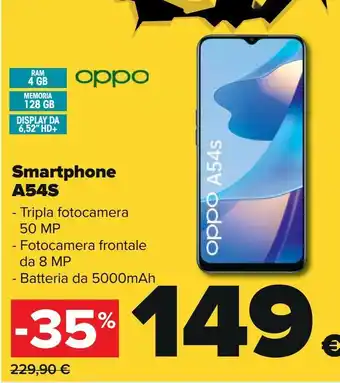Carrefour Iper Smartphone a54s oppo offerta