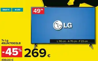 Carrefour Iper Tv lg 49un71003lb offerta