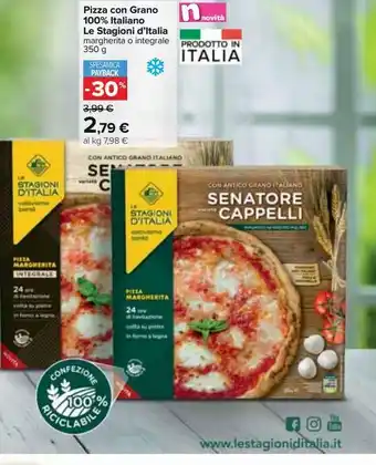 Carrefour Iper Pizza con grano 100% italiano le stagioni d'italia offerta