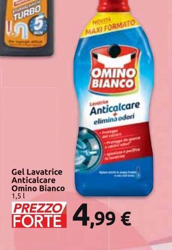Carrefour Iper Gel lavatrice anticalcare omino bianco offerta