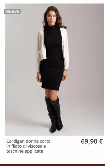 Cardigan donna corto