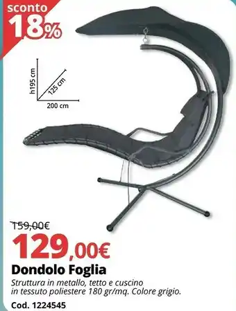 Brico Io Dondolo A Foglia offerta