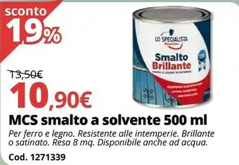 Brico Io MSC Smalto A Solvente 500 Ml offerta