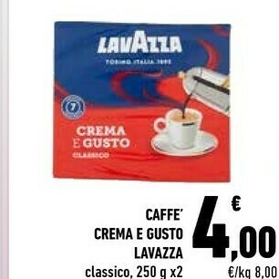 Conad City Lavazza Caffè Crema E Gusto offerta
