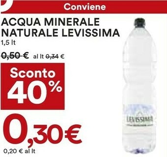 Coop Levissima Acqua Minerale Naturale 1500 G(ml) offerta