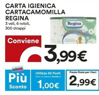 Coop Regina Carta igienica offerta