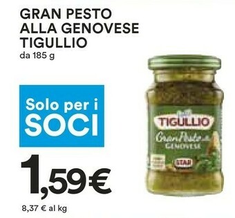 Coop Tigullio Gran Pesto Alla Genovese offerta