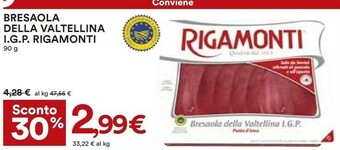 Coop Rigamonti Bresaola Della Valtellina IGP 90 G(ml) offerta