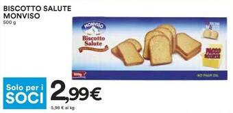 Coop Monviso Biscotto Salute offerta