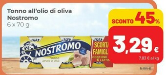 Coop Nostromo Tonno All'Olio Di Oliva offerta