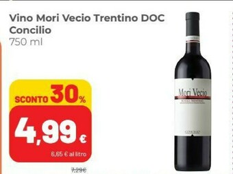 Coop Concilio Vino Mori Vecio Trentino DOC offerta