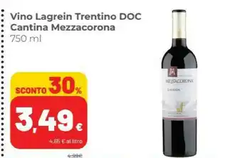 Coop Cantina Mezzacorona Vino Lagrein Trentino DOC offerta