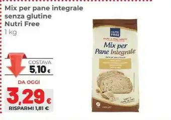 Coop Nutri free Mix Per Pane Integrale Senza Glutine offerta