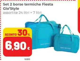 Coop Gio'Style Set 2 Borse Termiche Fiesta offerta