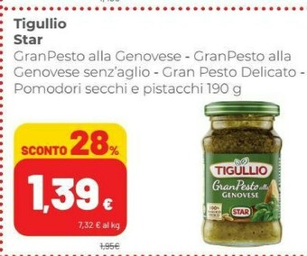 Coop Star GranPesto Alla Genovese Tigullio 190 G(ml) offerta