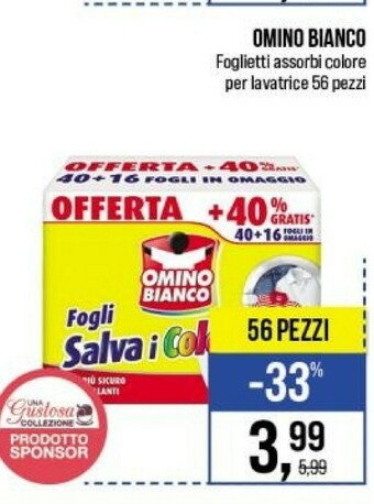 Caddy's Omino Bianco Detersivo lavatrice offerta