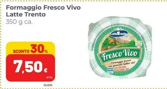 Latte Trento Formaggio Fresco Vivo