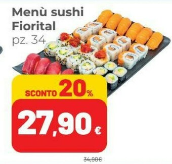 Coop Menù Sushi Fiorital offerta