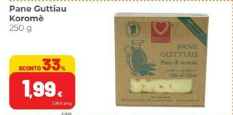 Coop Koromè Pane Guttiau offerta
