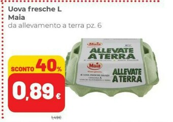 Coop Maia 6 Uova Fresche Grandissime Allevate A Terra offerta