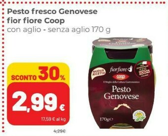Coop Coop - Pesto Genovese Fiorfiore 170 G(ml) offerta