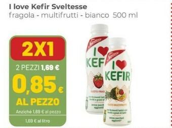 Coop Sveltesse I Love Kefir Dalla Tradizione Caucasica Bianco Naturale 500 G(ml) offerta