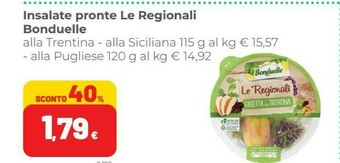 Coop Bonduelle Le Regionali Ricetta Alla Siciliana 115 G(ml) offerta