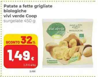 Coop Coop - Patate A Fette Grigliate Surgelate Biologiche Vivi Verde 450 G(ml) offerta