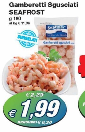Prix Quality Seafrost Gamberetti Sgusciati 180 g offerta