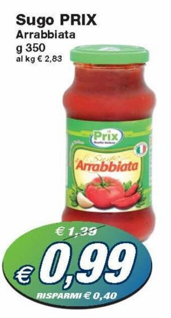 Prix Quality Prix Sugo 350 g offerta