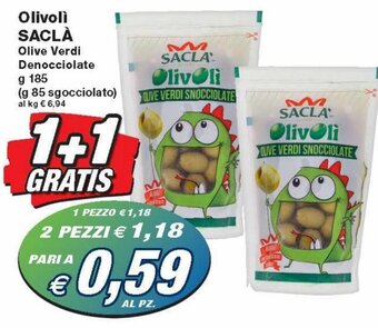 Prix Quality Sacla' Olivolì 185 g offerta
