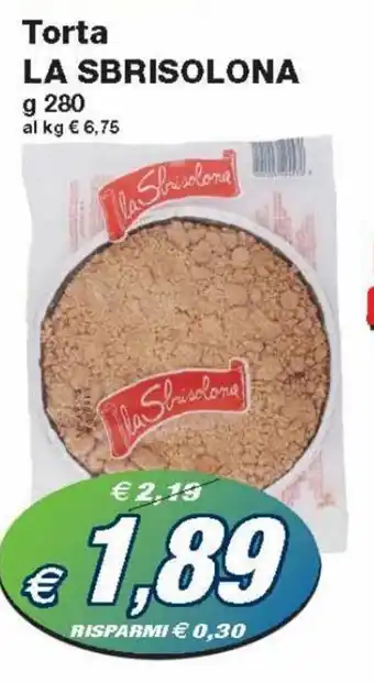 Prix Quality La Sbrisolona Torta 280 g offerta