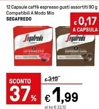 Iper La Grande Segafredo Capsule Caffe Epsresso offerta