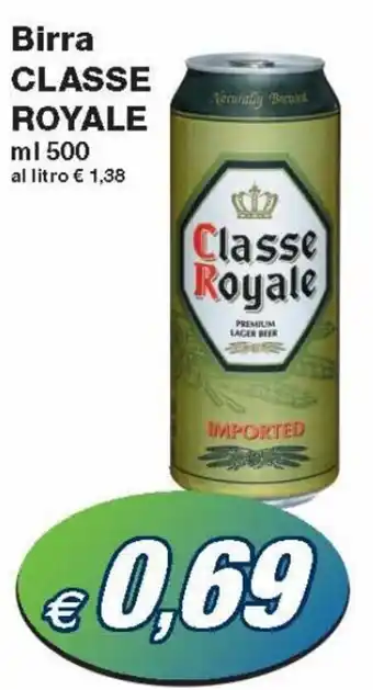 Prix Quality Classe Royal Birra 500 ml offerta