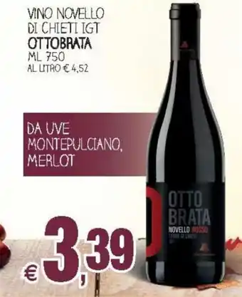 Prix Quality Ottobrata Vino Novello di Chieti IGT 750 ml offerta