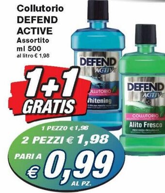 Prix Quality Defend Active Collutorio 500 ml offerta