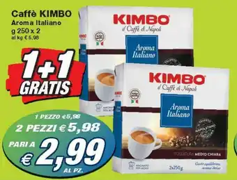 Prix Quality Kimbo Caffè Aroma Italiano 250 g x 4 offerta
