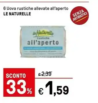 Iper La Grande Le Naturelle 6 Uova Grandi Fresche Da Allevamento A Terra offerta