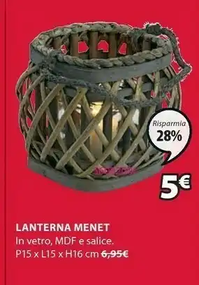 JYSK Lanterna Menet offerta