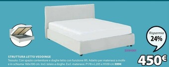 JYSK Struttura Letto Veddinge offerta
