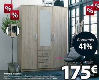 JYSK Armadio Vinderup offerta